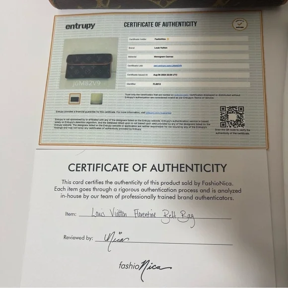 Louis Vuitton Monogramed Belt Bag 💎 AUTHENTICATED 💎 Belly Bag Serial FL0013 - Picture 16 of 17